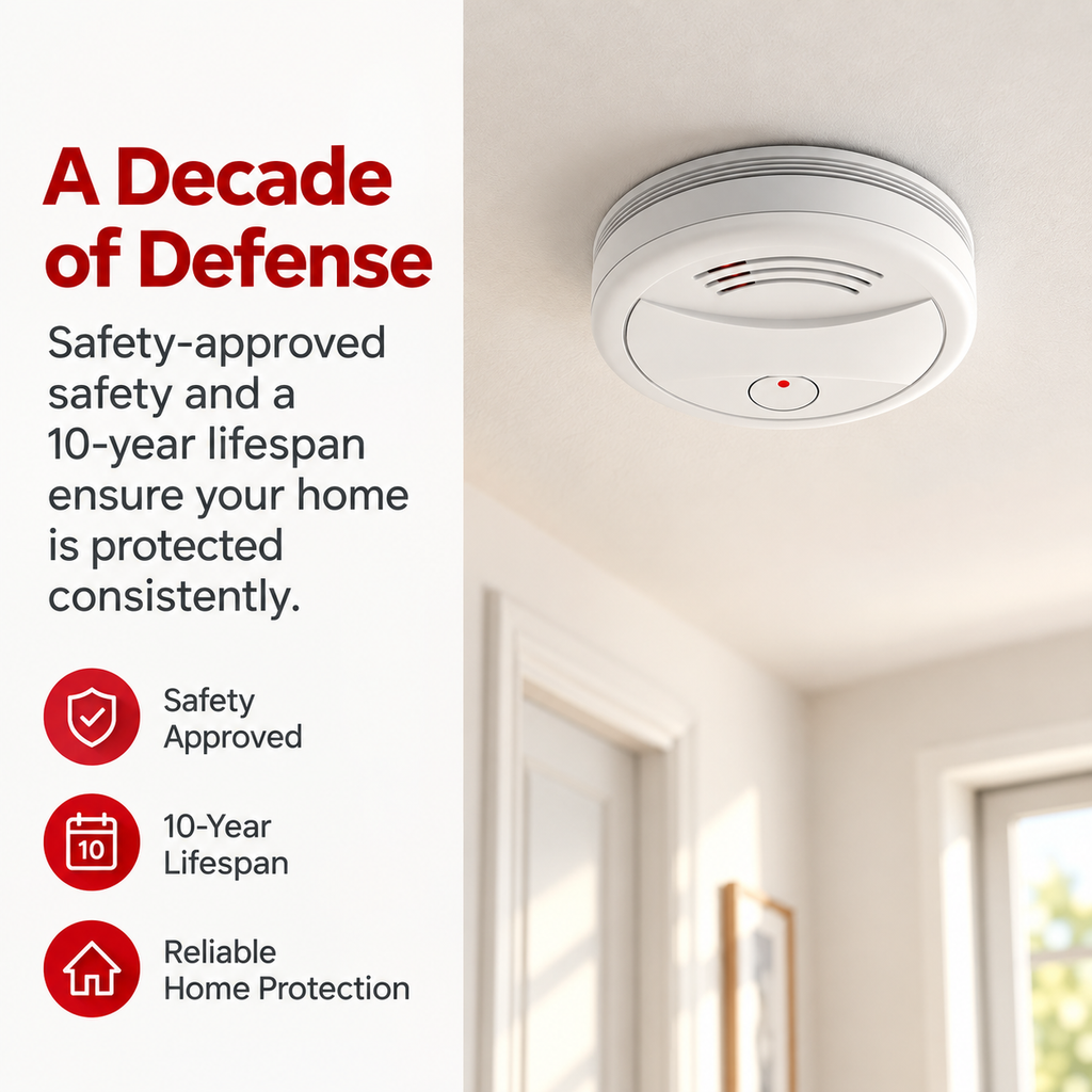 XUK Protect SmokeGuard™ Photoelectric Smoke Alarm