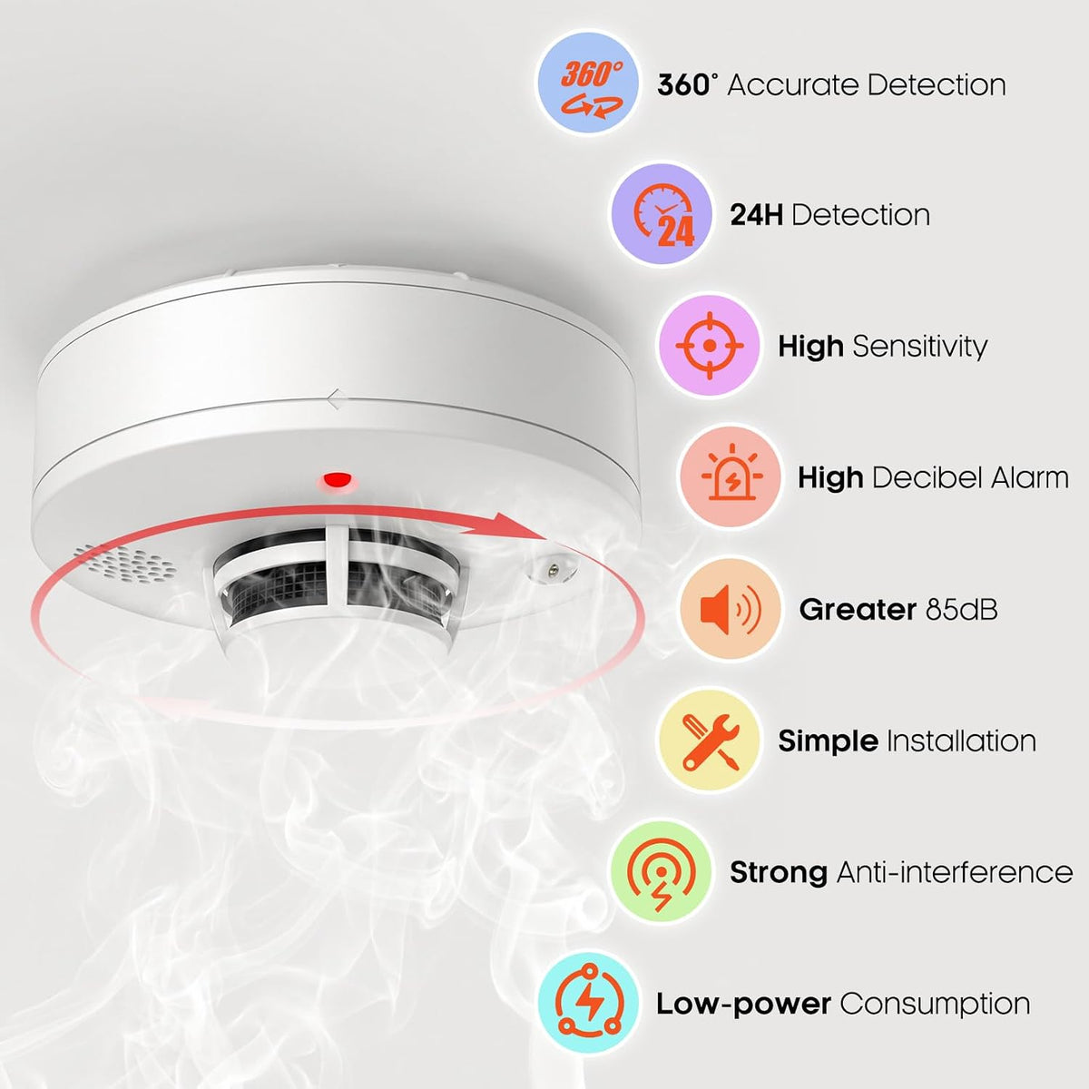 XUK Protect SmokeGuard™ Photoelectric Smoke Alarm