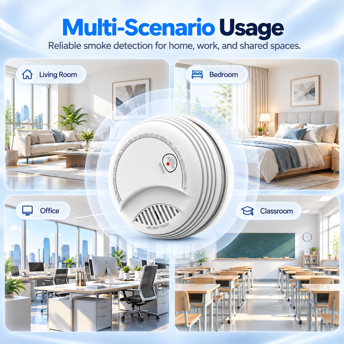 XUK Protect SmokeGuard™ Photoelectric Smoke Alarm