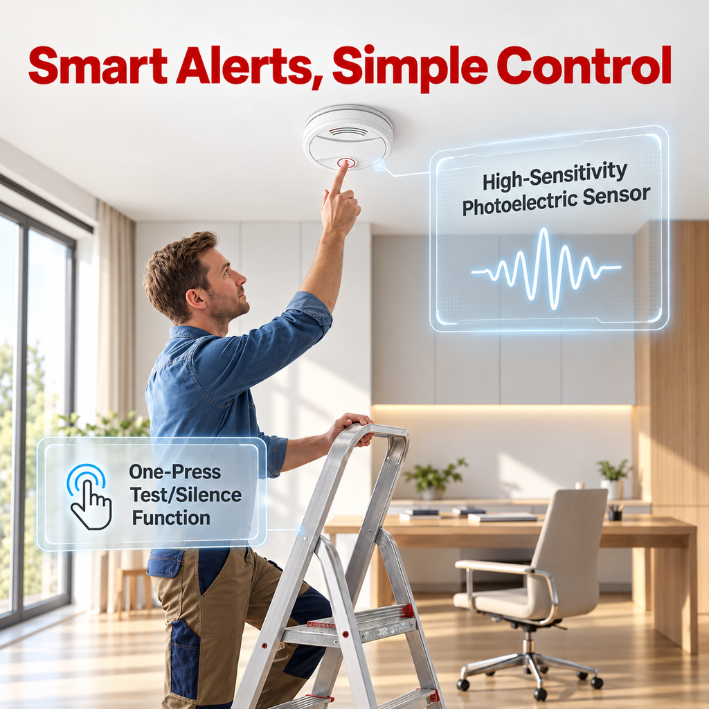 XUK Protect SmokeGuard™ Photoelectric Smoke Alarm