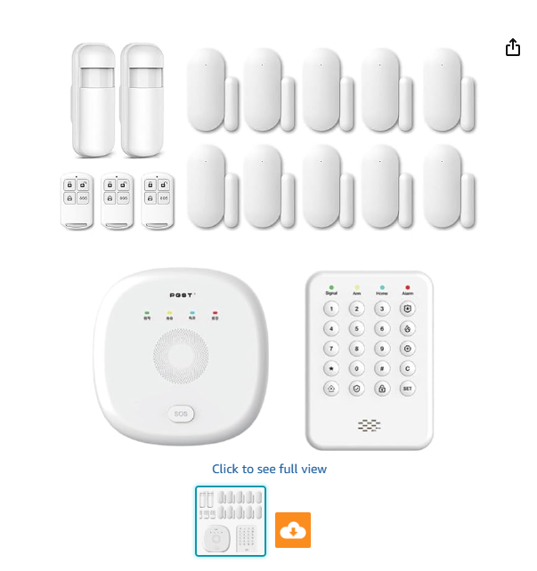 XUK Protect SecureLink™ Starter Home Security System – Wireless Alarm Kit with Keypad & Motion Detection