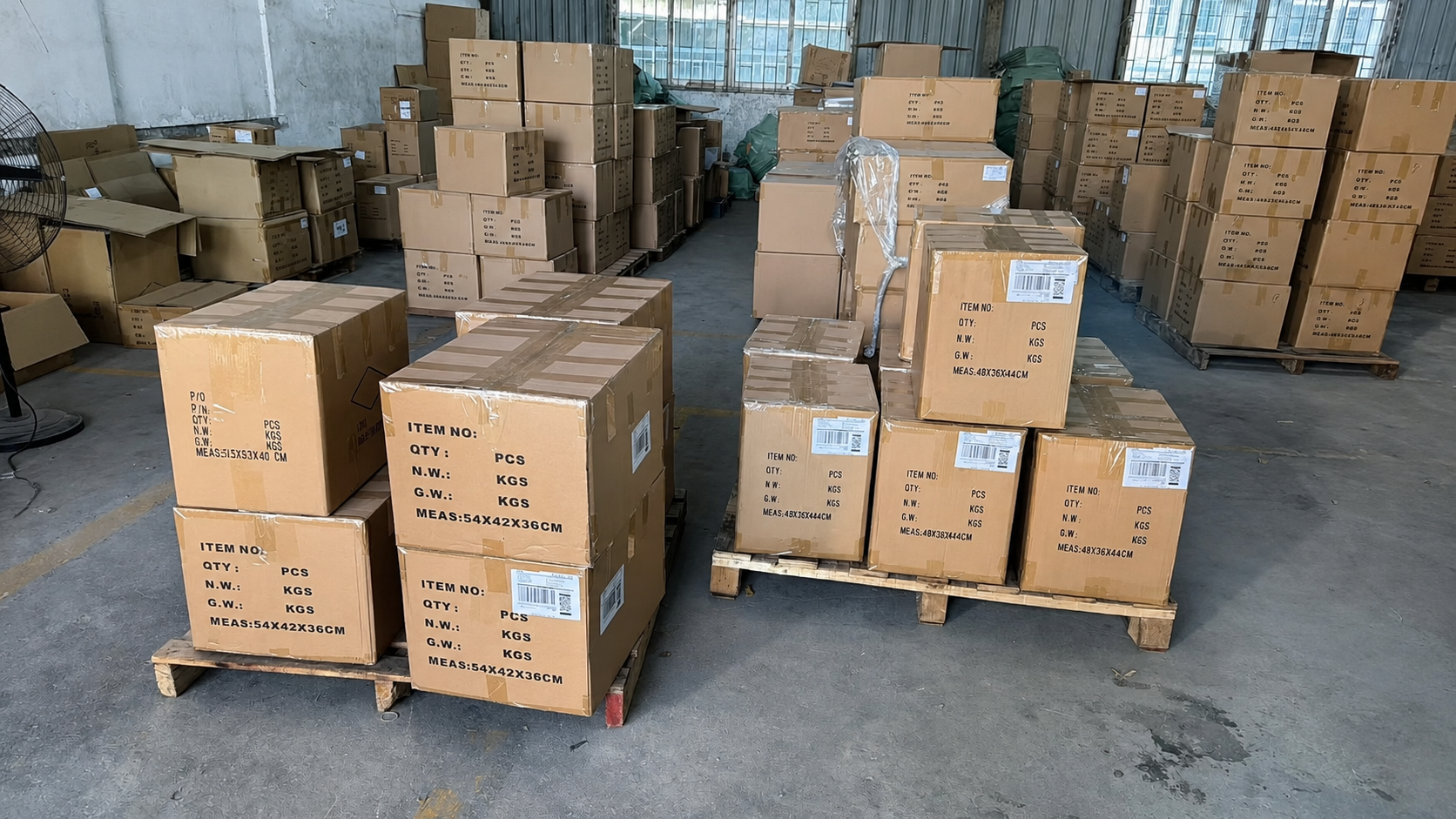 Bulk XUK product cartons prepared for shipment