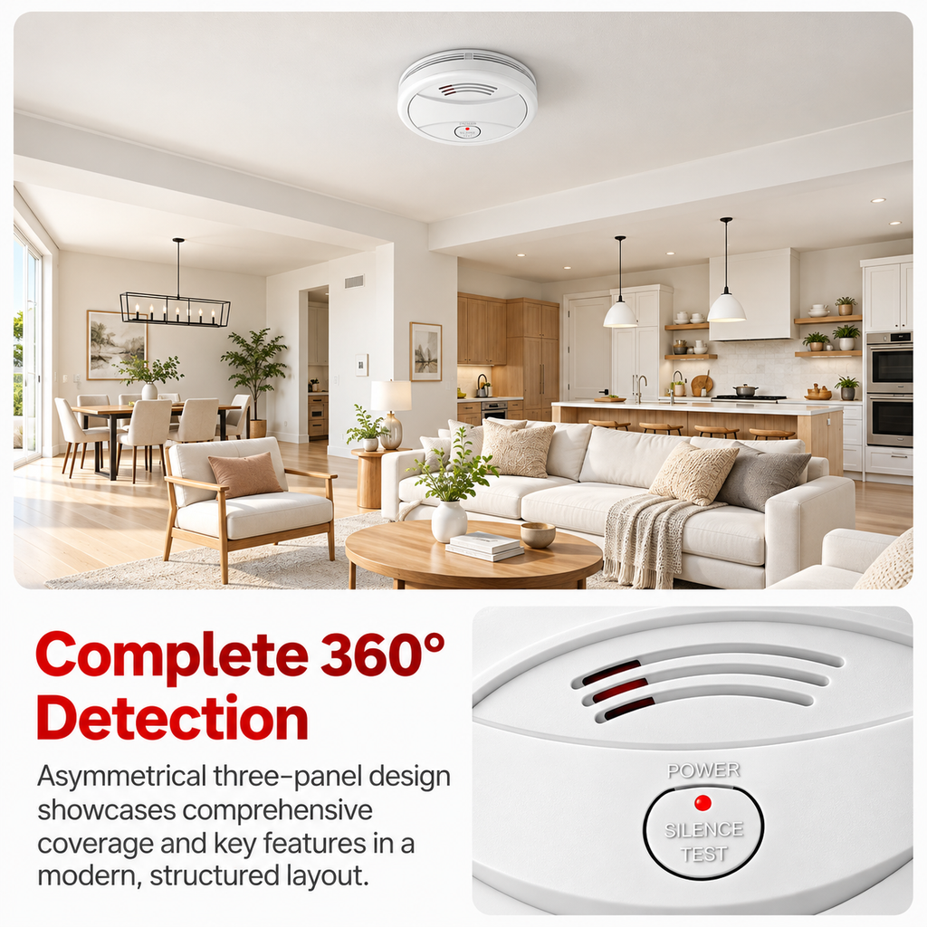 XUK Protect SmokeGuard™ Photoelectric Smoke Alarm
