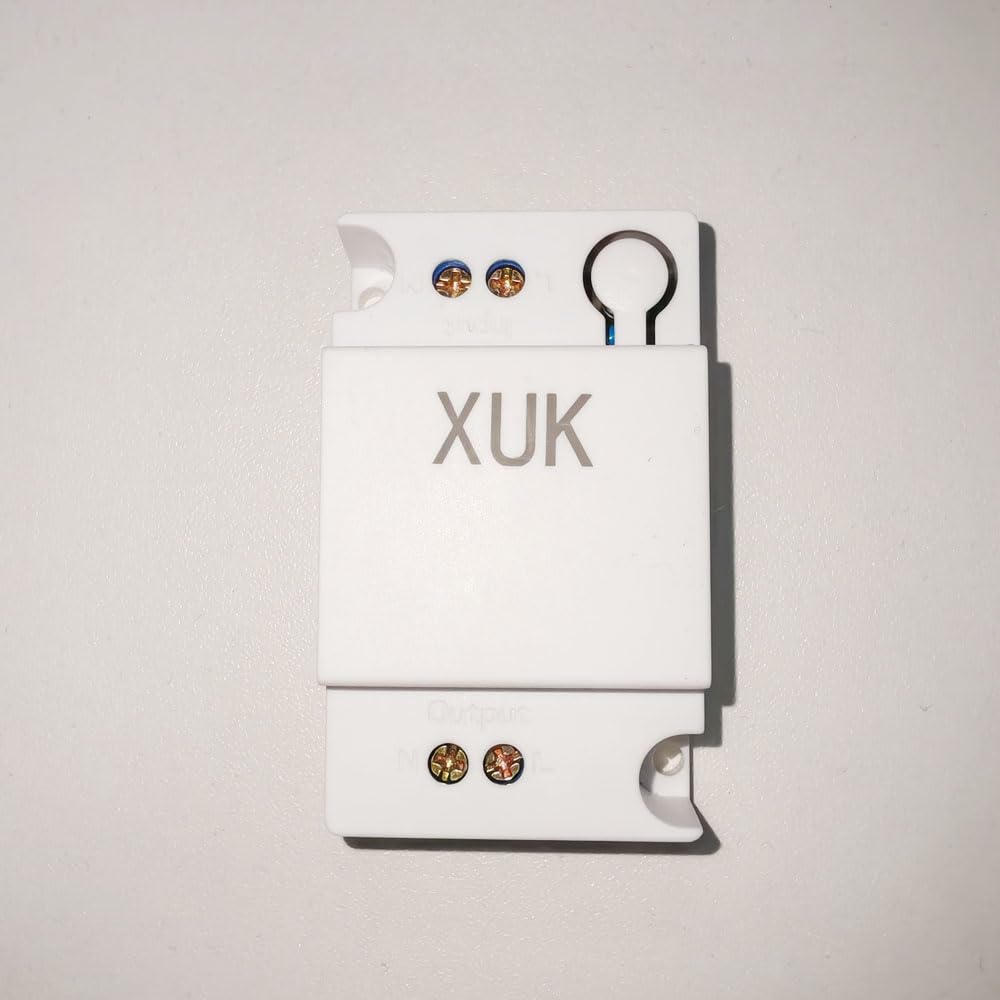 XUK Home™ Rocker Light Switch – Single Pole Wall Switch with Self-Grounding Design