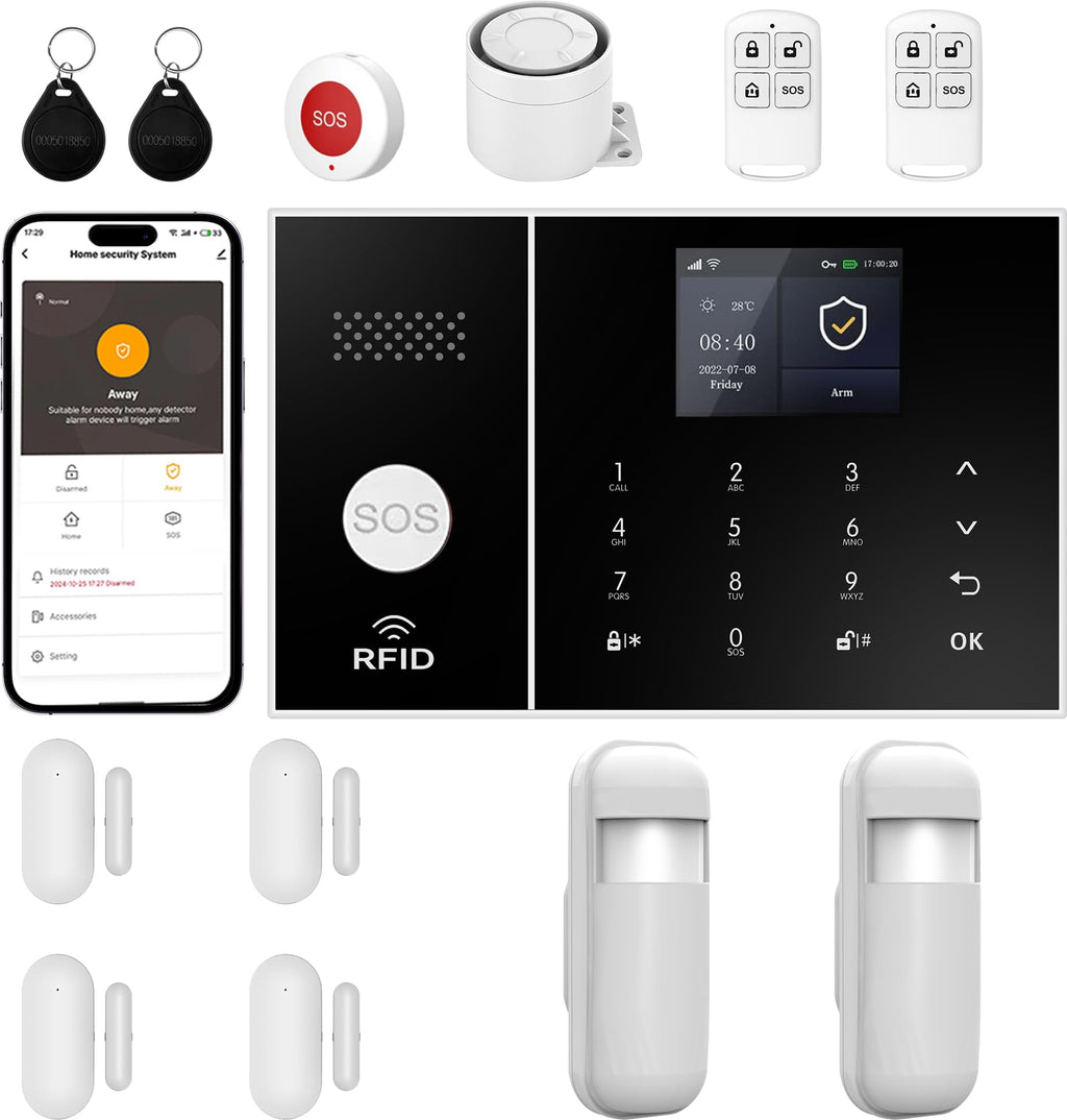 XUK Protect SecureHub™ Smart Home Security System – 4G & WiFi Connected Alarm Kit with Sensors, App Control & Whole-Home Protection
