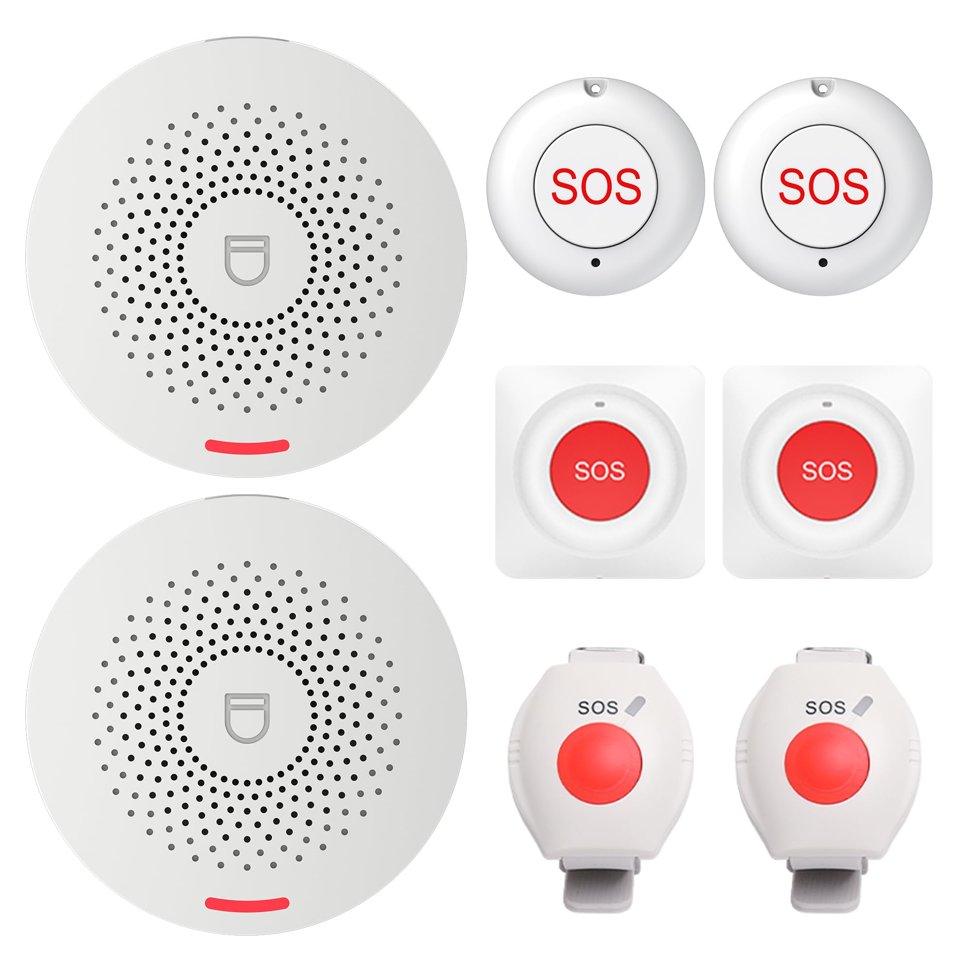 XUK Protect SafeCall™ Smart Caregiver Alert System – WiFi Emergency Call Button with Mobile App Control