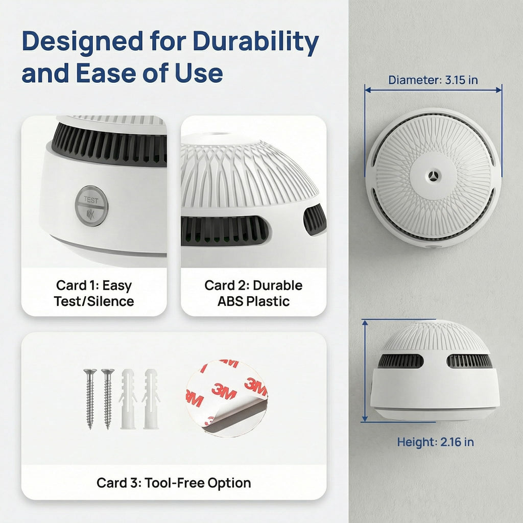 XUK Protect SmokeGuard™ 10-Year Battery Photoelectric Smoke Detector