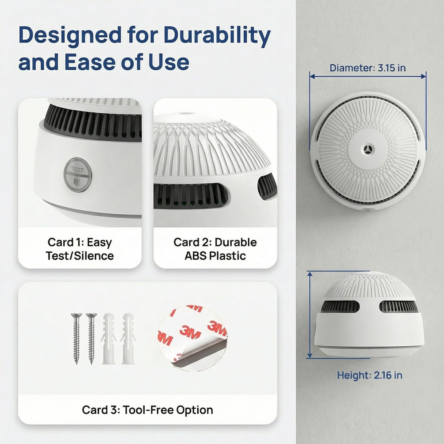 XUK Protect SmokeGuard™ 10-Year Battery Photoelectric Smoke Detector