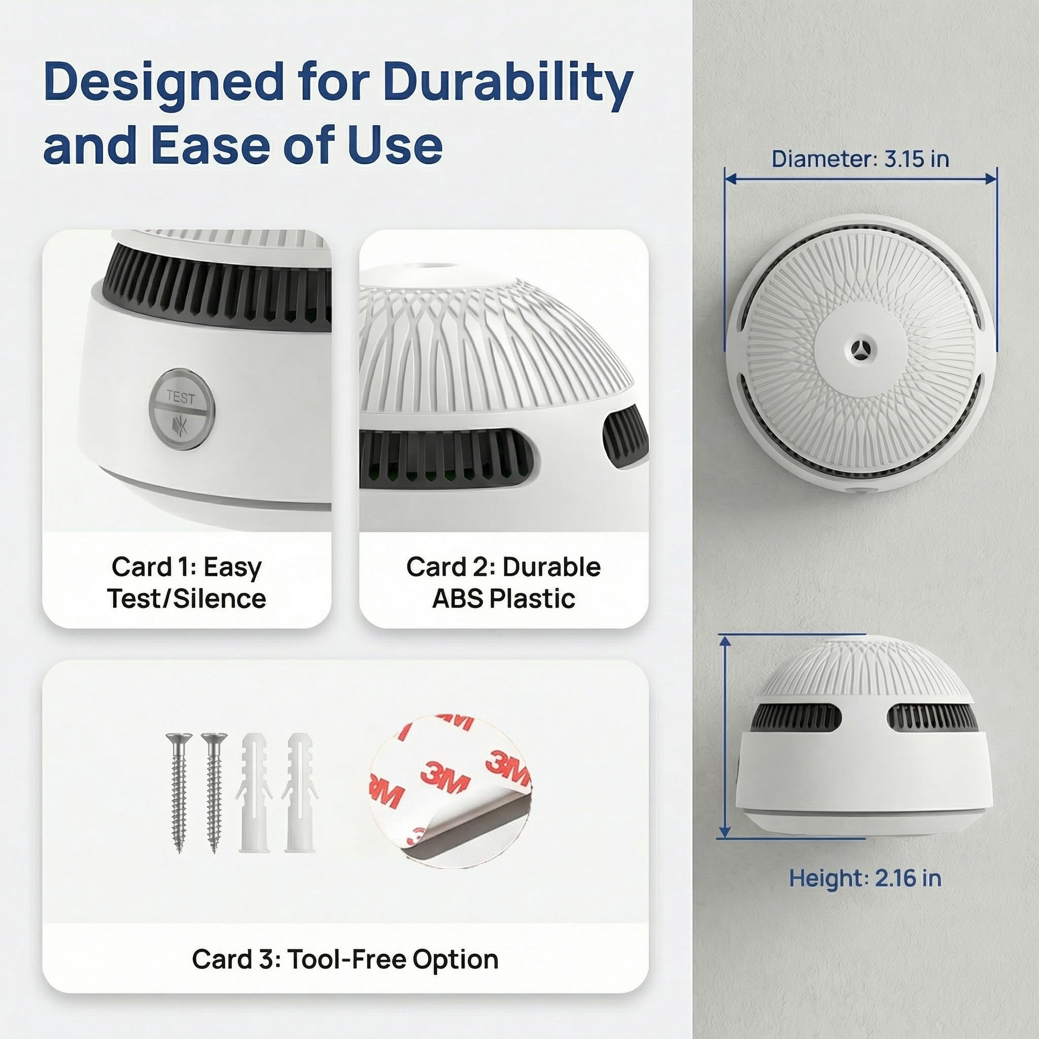 XUK Protect SmokeGuard™ 10-Year Battery Photoelectric Smoke Detector