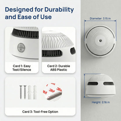 XUK Protect SmokeGuard™ 10-Year Battery Photoelectric Smoke Detector