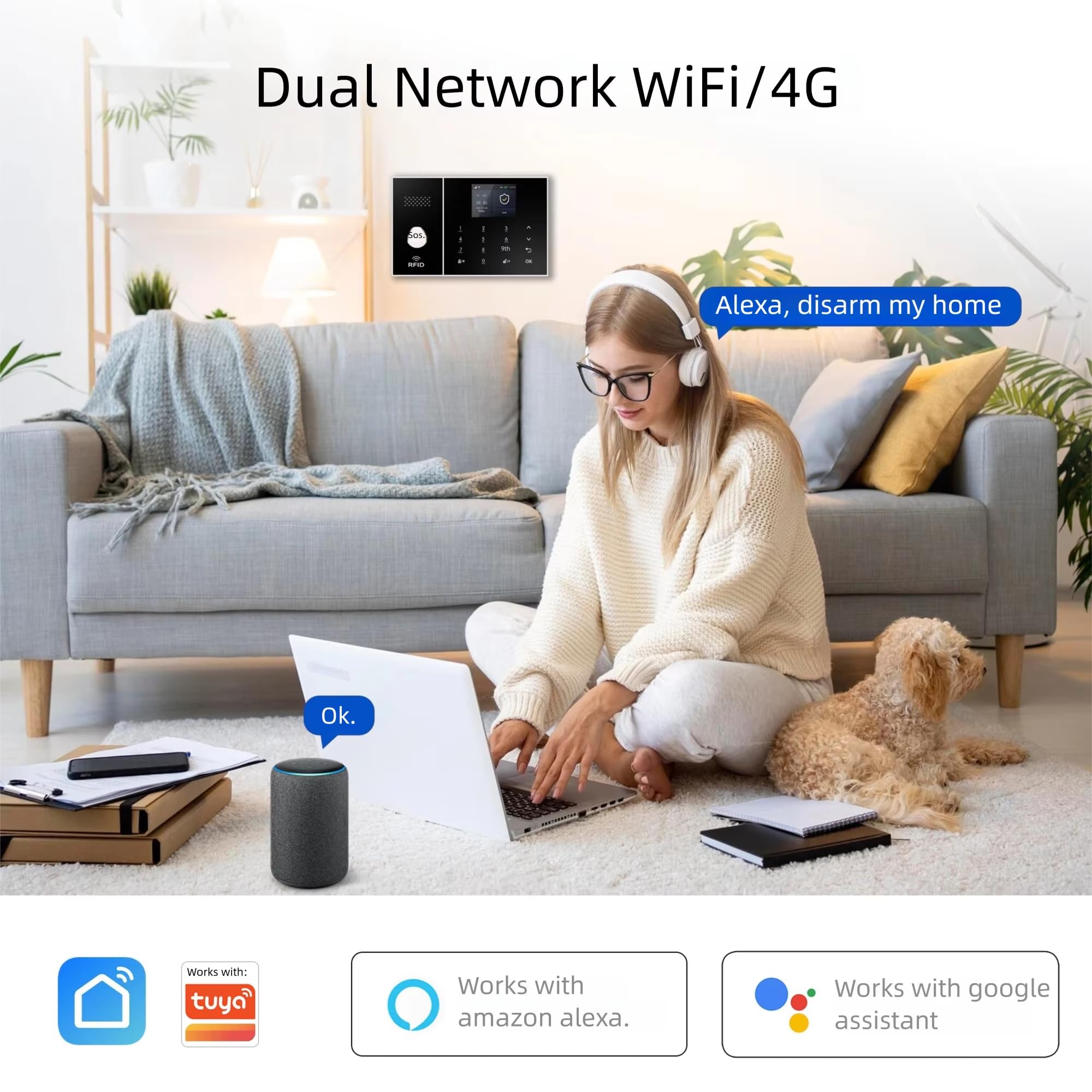 XUK Protect SecureHub™ Smart Home Security System – 4G & WiFi Connected Alarm Kit with Sensors, App Control & Whole-Home Protection