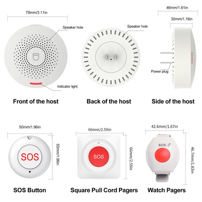 XUK Protect SafeCall™ Smart Caregiver Alert System – WiFi Emergency Call Button with Mobile App Control