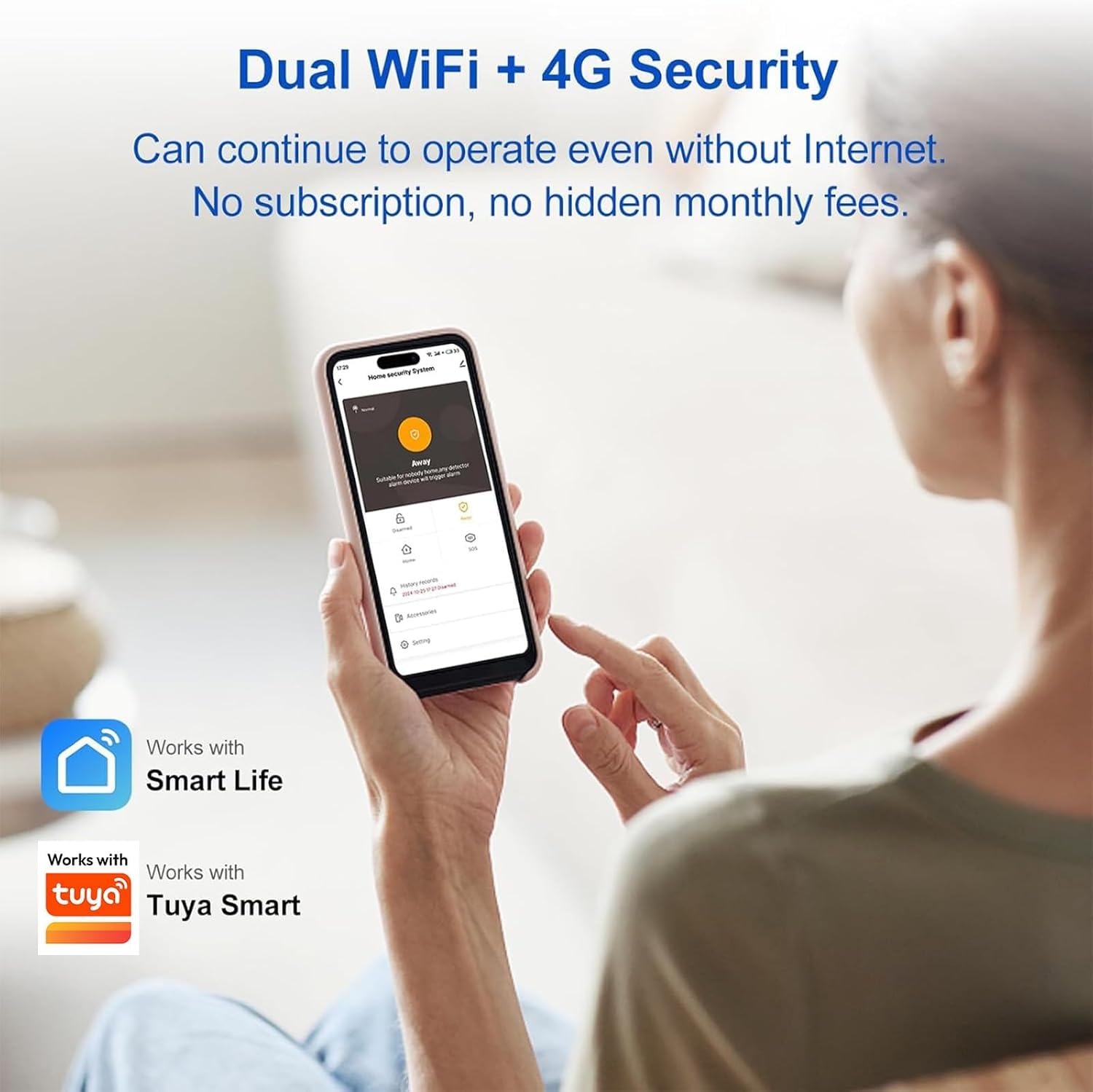 XUK Protect SecureHub™ Complete Home Security System – 4G & WiFi Smart Alarm Platform with Touchscreen Control, Sensors & App Protection