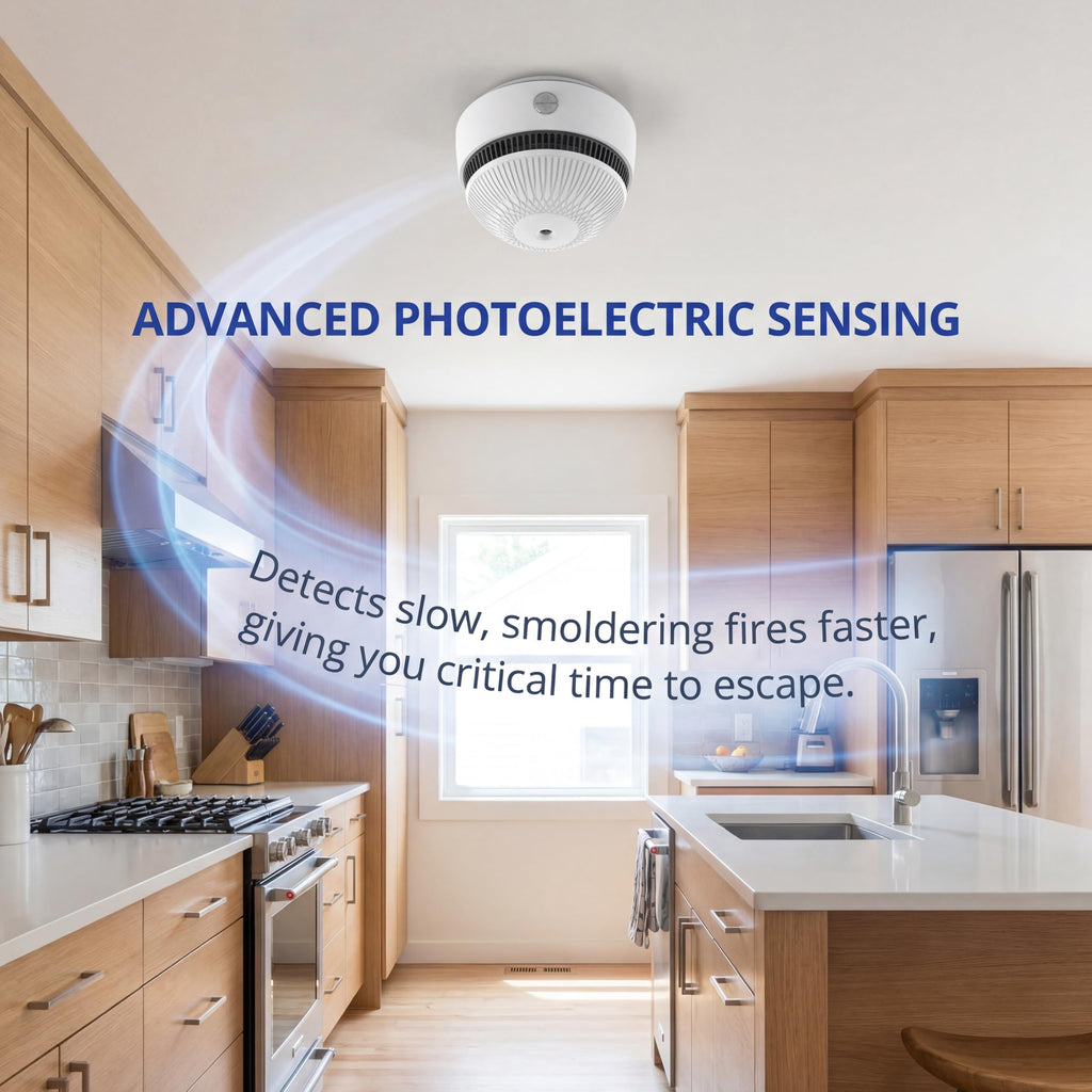 XUK Protect SmokeGuard™ 10-Year Battery Photoelectric Smoke Detector