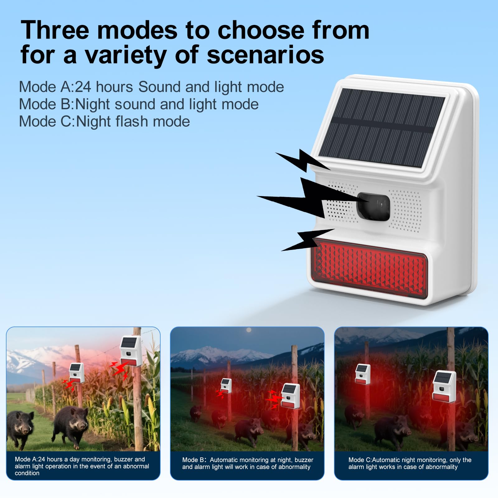 XUK Protect OutdoorGuard™ Solar Motion Alarm