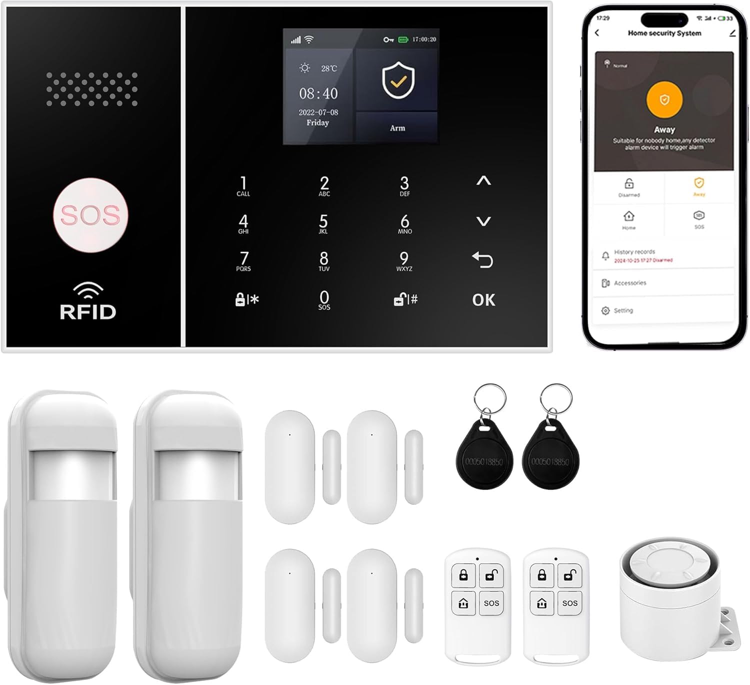 XUK Protect ControlKey™ Smart Remote Controller for Security Systems