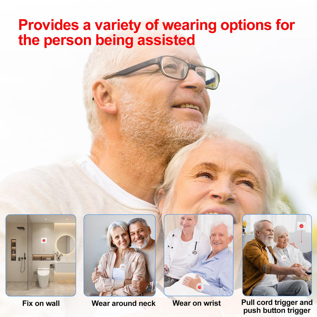 XUK Protect SafeCall™ Smart Caregiver Alert System – WiFi Emergency Call Button with Mobile App Control