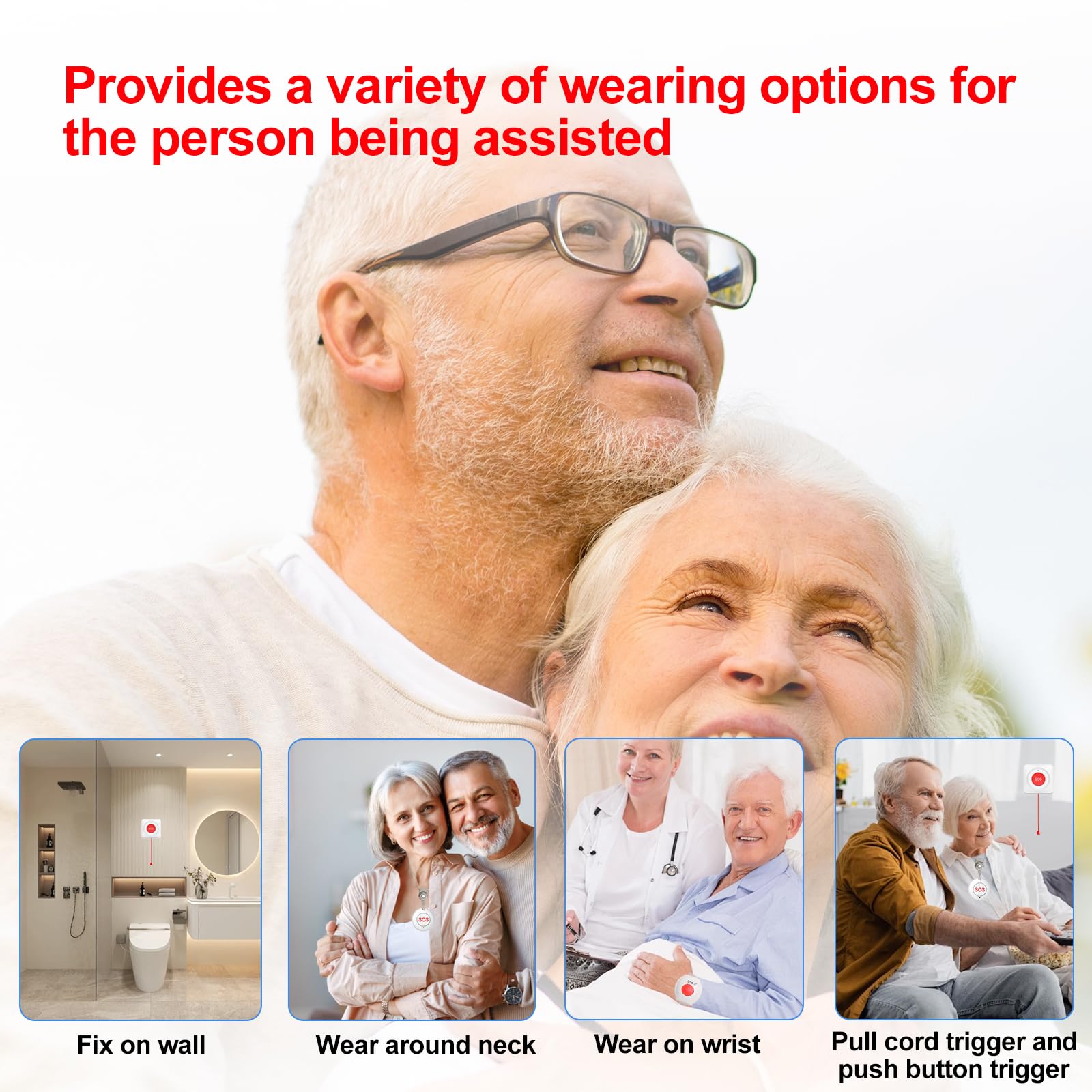 XUK Protect SafeCall™ Smart Caregiver Alert System – WiFi Emergency Call Button with Mobile App Control
