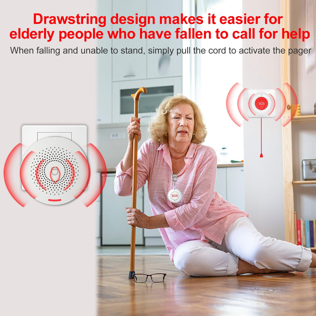 XUK Protect SafeCall™ Smart Caregiver Alert System – WiFi Emergency Call Button with Mobile App Control