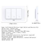 XUK SmartLiving™ PowerFree Wireless Light Switch Kit