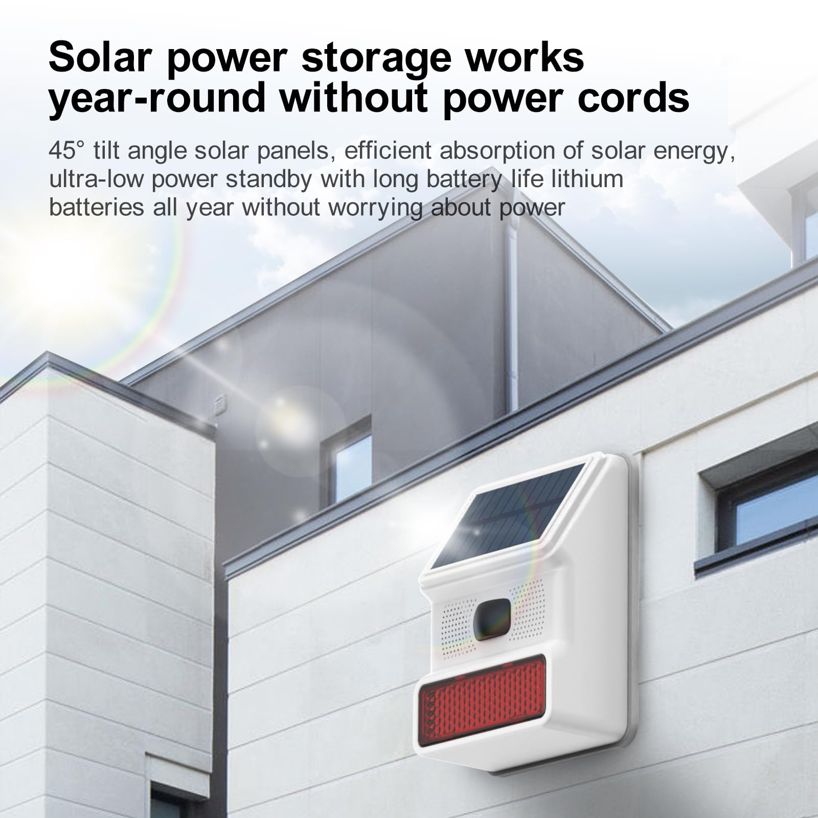 XUK Protect OutdoorGuard™ Solar Motion Alarm