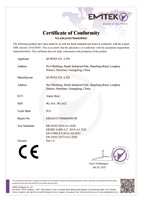 EMTEK Certificate of Conformity